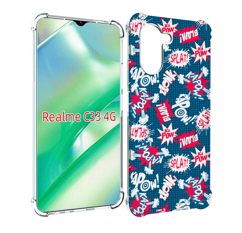 

Чехол MyPads взрывной-принт для Realme C33 4G, Прозрачный, Tocco