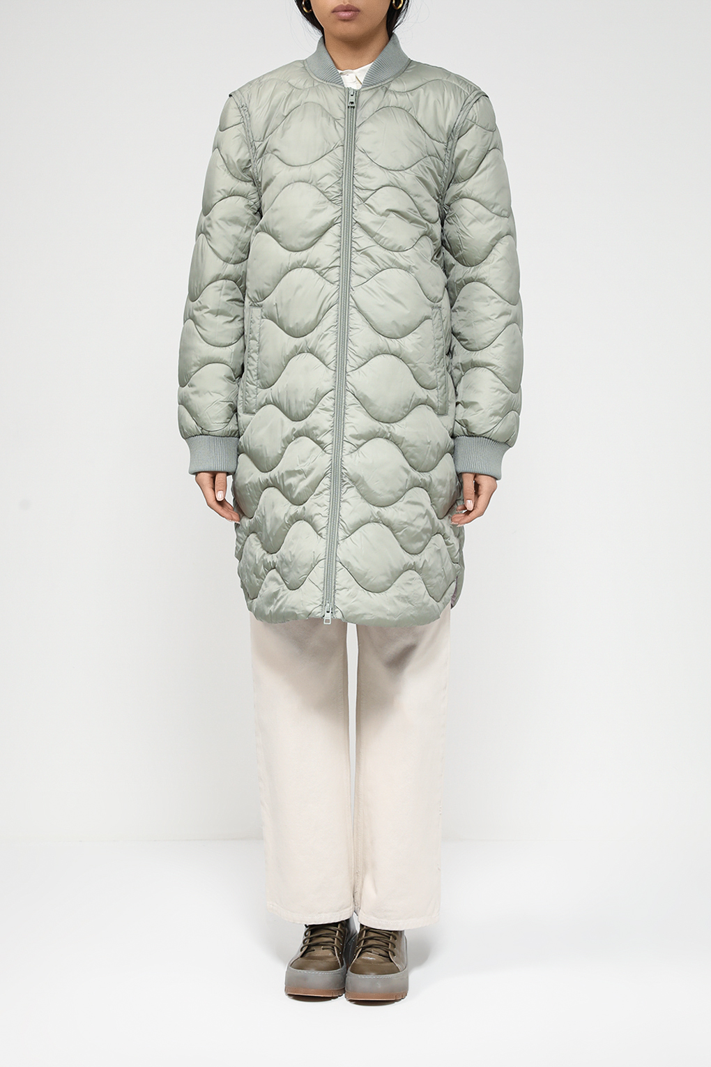 

Пальто женское Esprit Casual 073EE1G319 зеленое S, Зеленый, 073EE1G319