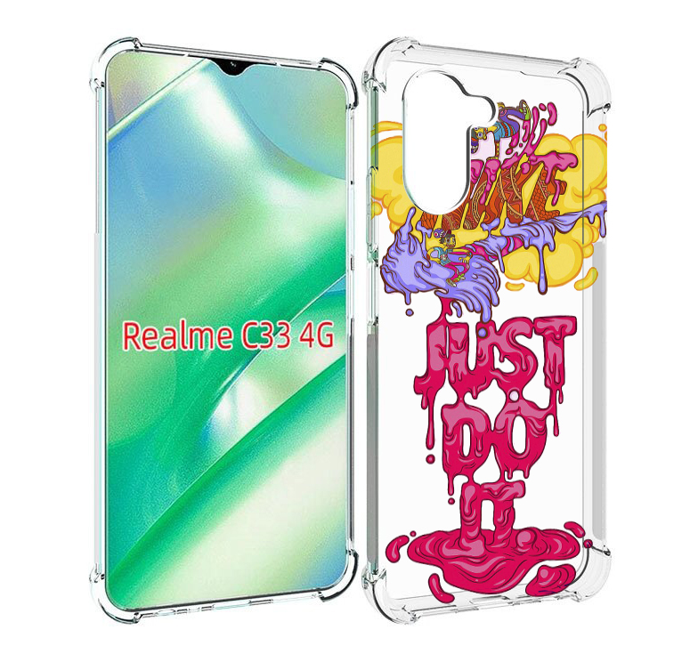 

Чехол MyPads вкусный найк для Realme C33 4G, Прозрачный, Tocco