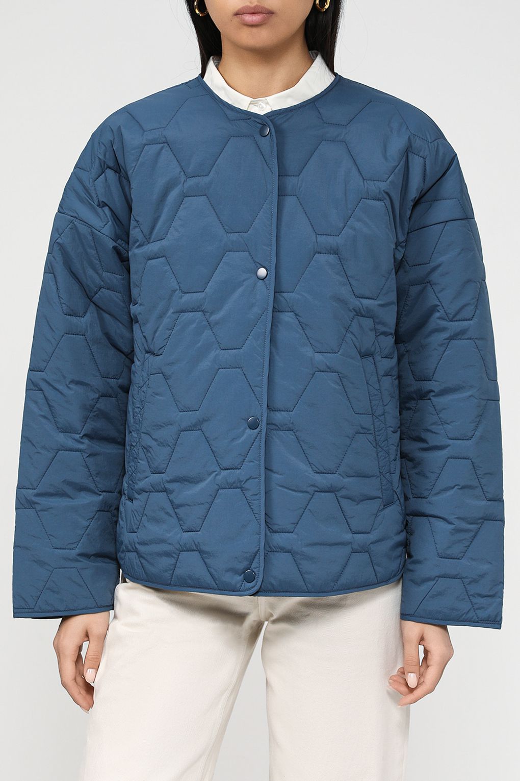 

Куртка женская Esprit Casual 073EE1G323 синяя XS, Синий, 073EE1G323