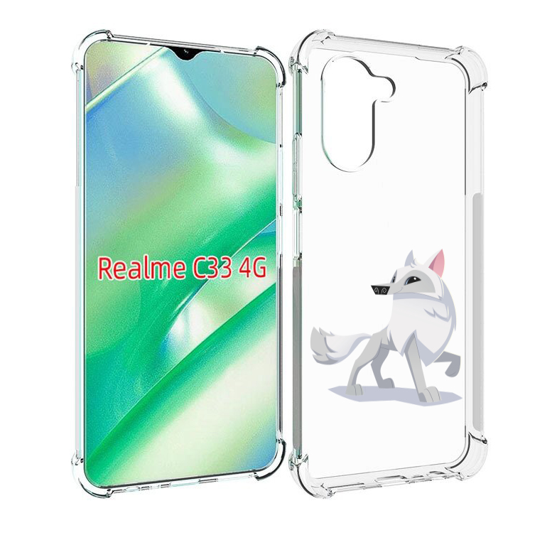 

Чехол MyPads волчок-серый для Realme C33 4G, Прозрачный, Tocco