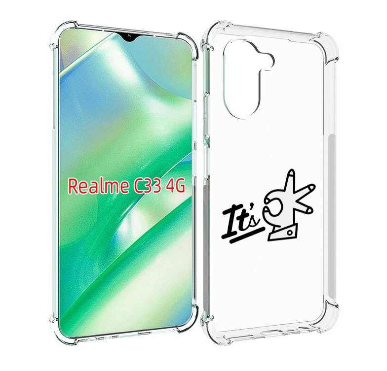 

Чехол MyPads все-ок для Realme C33 4G, Прозрачный, Tocco
