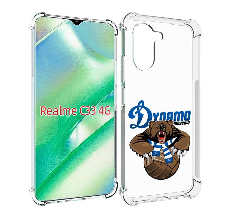 

Чехол MyPads ФК Динамо медведь для Realme C33 4G, Прозрачный, Tocco