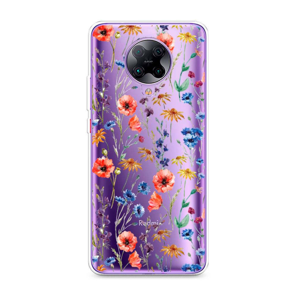 

Чехол Awog "Маки и васильки фон" для Xiaomi Redmi K30 Pro, 38850-8