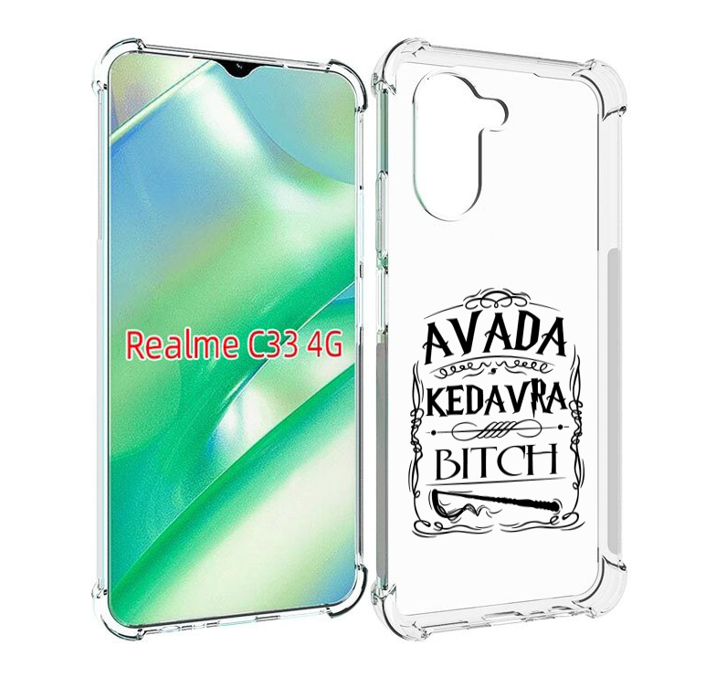 

Чехол MyPads гарри-потер-заклинание для Realme C33 4G, Прозрачный, Tocco