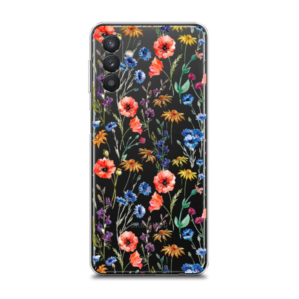 фото Чехол awog "маки и васильки фон" для samsung galaxy a13 5g