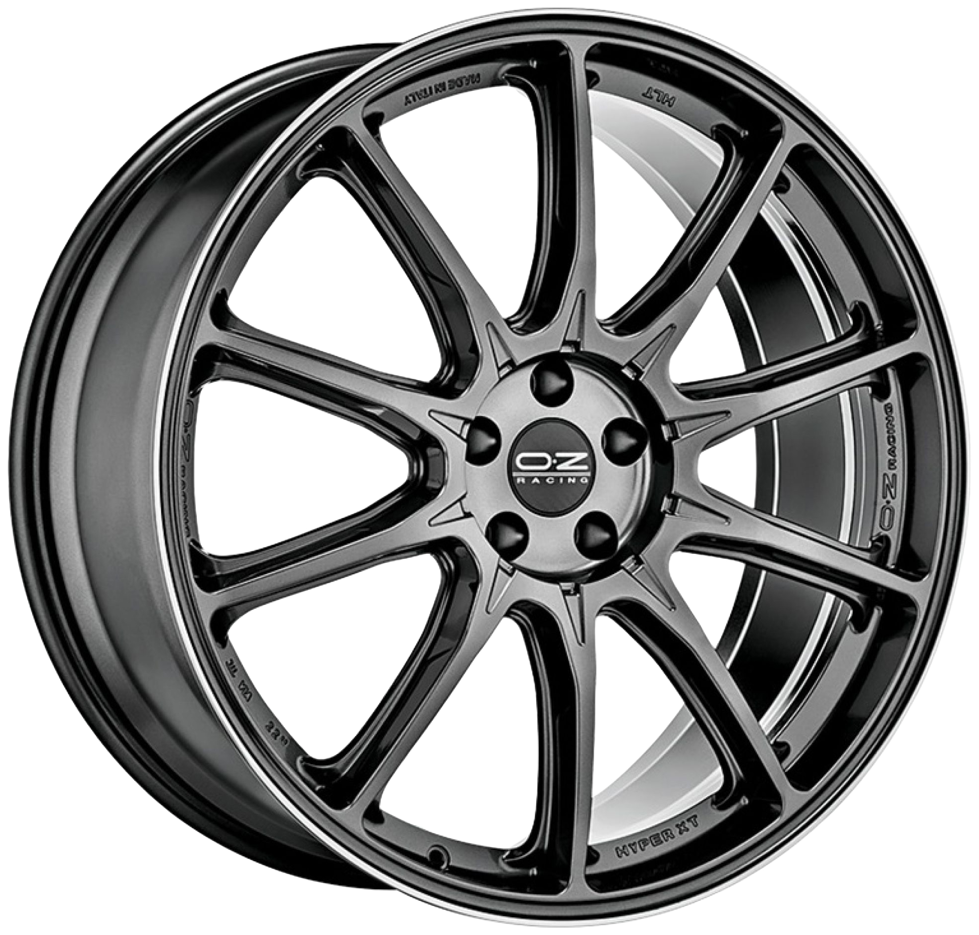 OZ  Hyper XT HLT  9,0\R20 5*112 ET39  d66,56  Star Graphite Diamond Lip  [W01A56012D6]