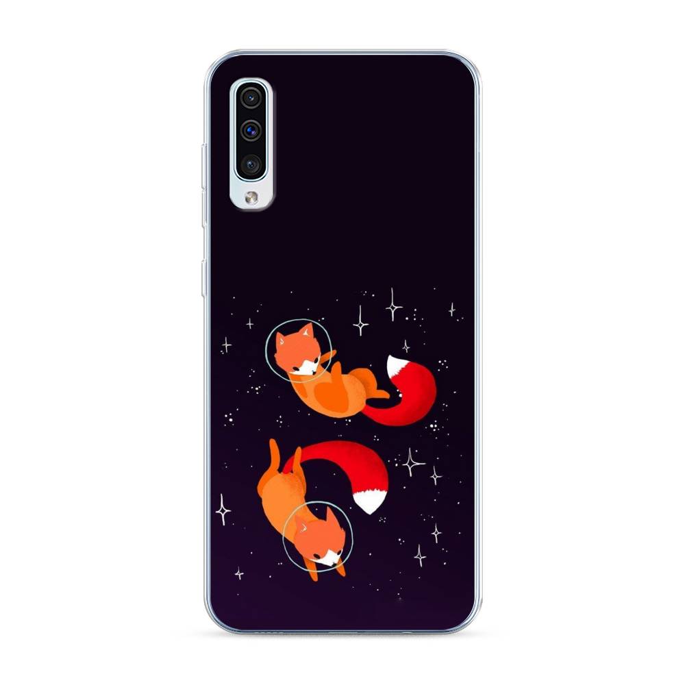 

Чехол Awog на Samsung Galaxy A50 "Лисы космонавты", Разноцветный, 27750-4
