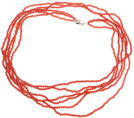 

Бусы из серебра с агатом 85 см JV 85cm-KL-KAG-WG, 85cm-KL-KAG-WG