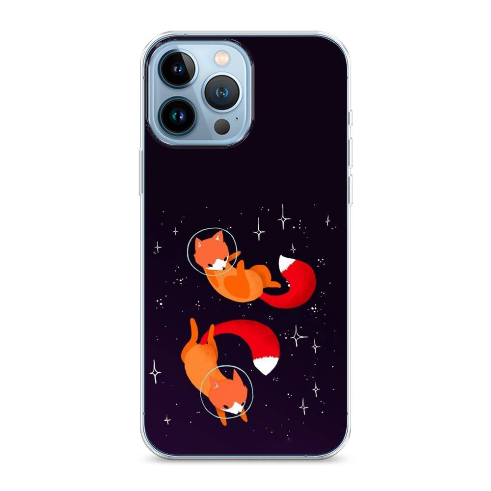 фото Чехол awog "лисы космонавты" для apple iphone 13 pro max