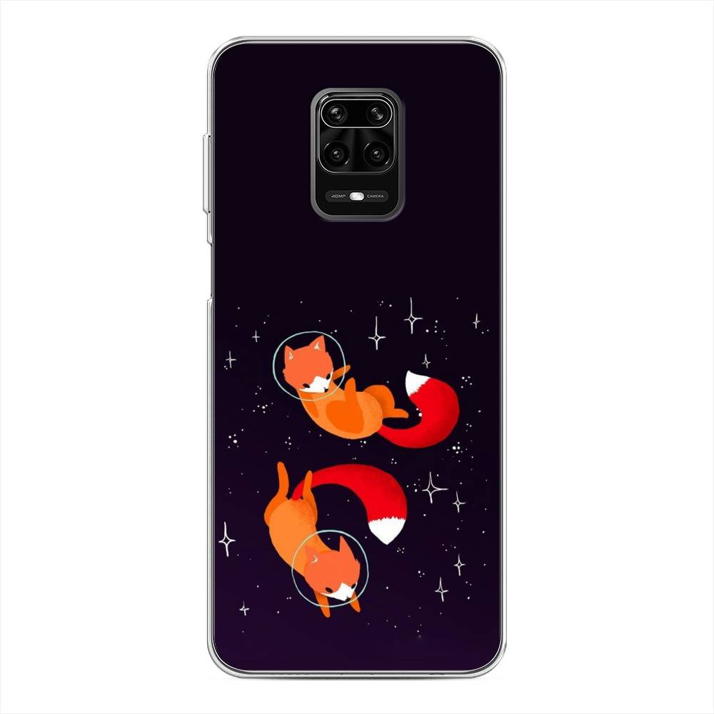 фото Чехол awog "лисы космонавты" для xiaomi redmi note 9s