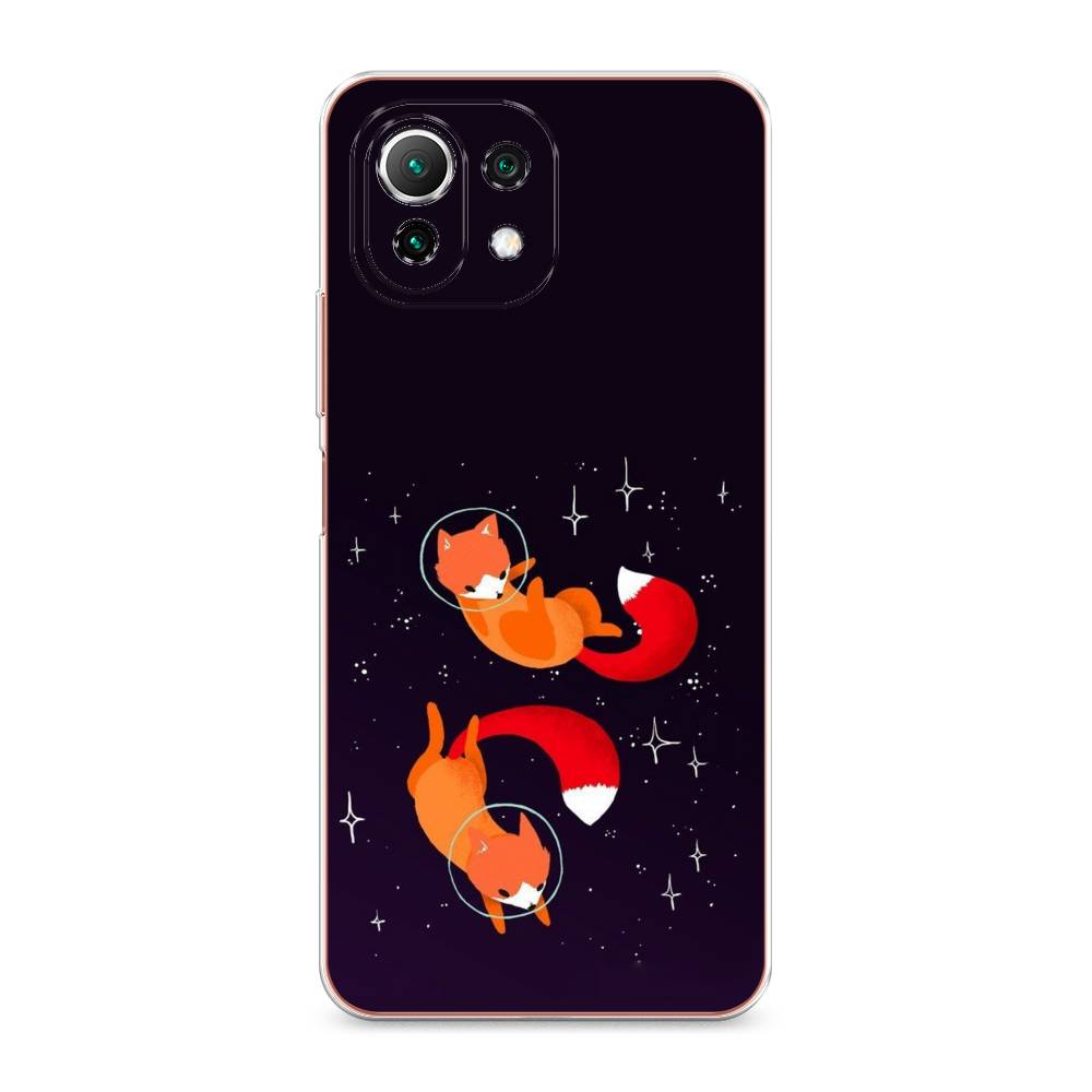 

Чехол Awog на Xiaomi Mi 11 Lite "Лисы космонавты", Разноцветный, 310250-4