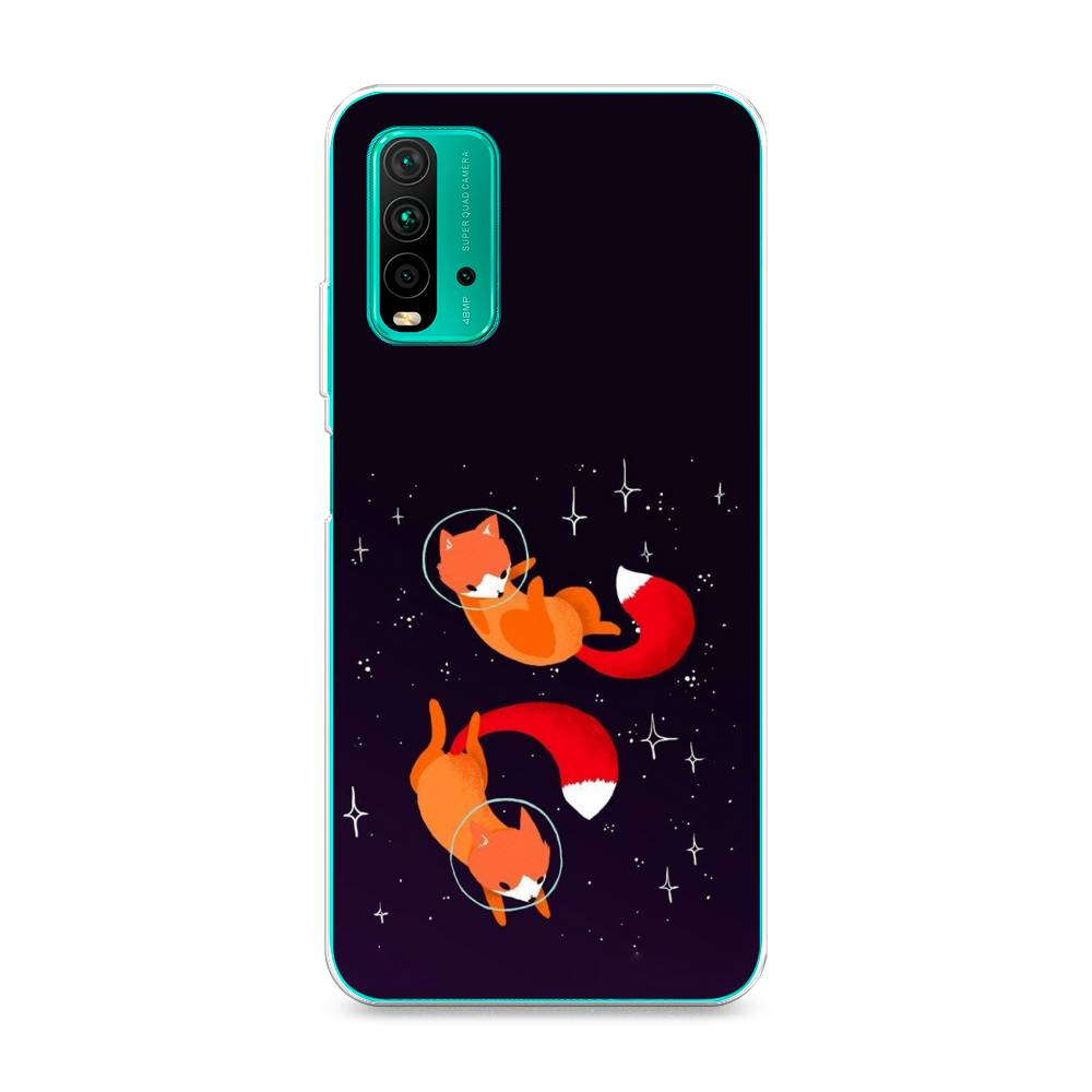 

Чехол Awog на Xiaomi Redmi 9T "Лисы космонавты", Разноцветный, 39850-4