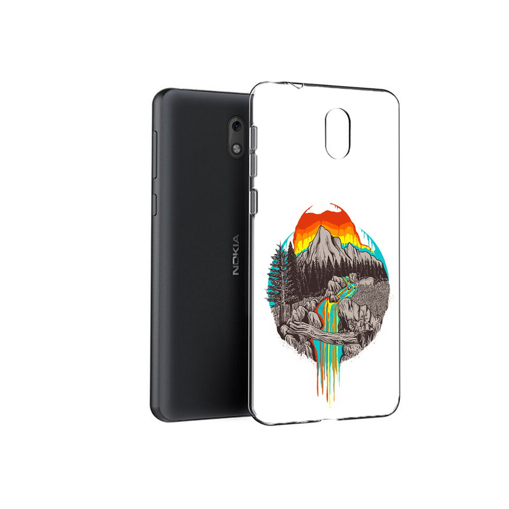 

Чехол MyPads Tocco для Nokia 2.1 Радужный водопад (PT114269.92.144), Прозрачный, Tocco