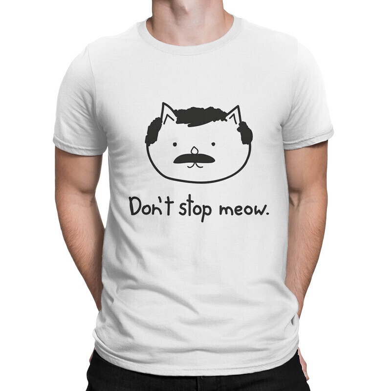 фото Футболка мужская dream shirts queen - don't stop meow 1000232222 белая m