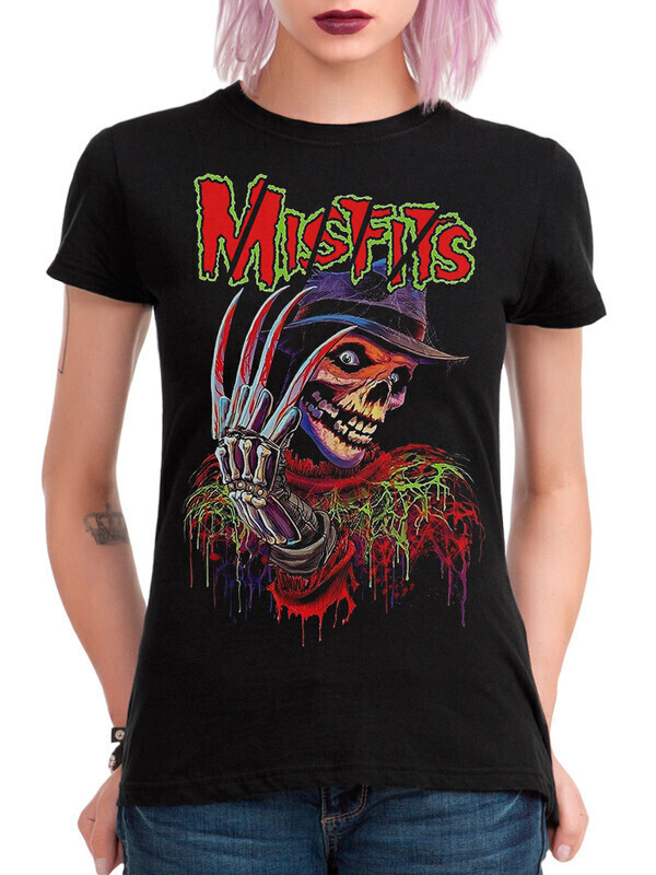 

Футболка женская Dream Shirts Misfits Horror Женская 10010951 черная 3XL, Misfits Horror Женская 10010951