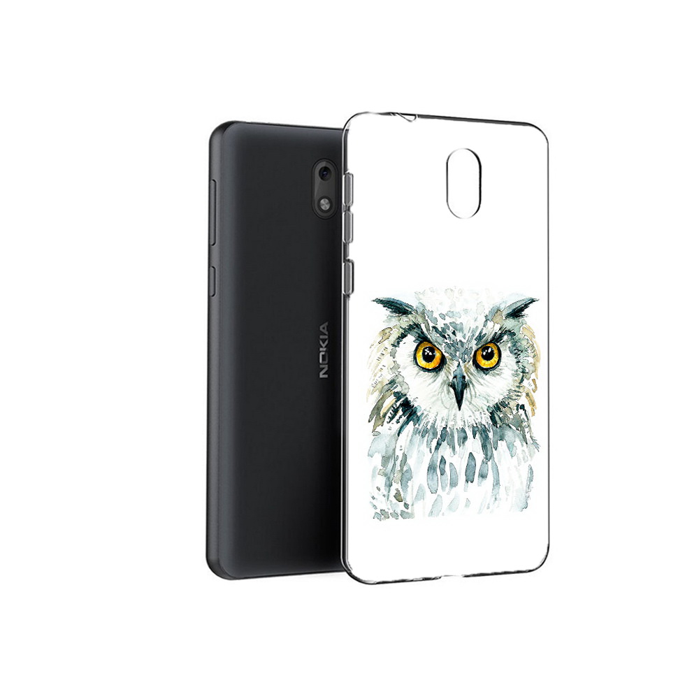 

Чехол MyPads Tocco для Nokia 2.1 Серьезная сова (PT114269.92.156), Прозрачный, Tocco