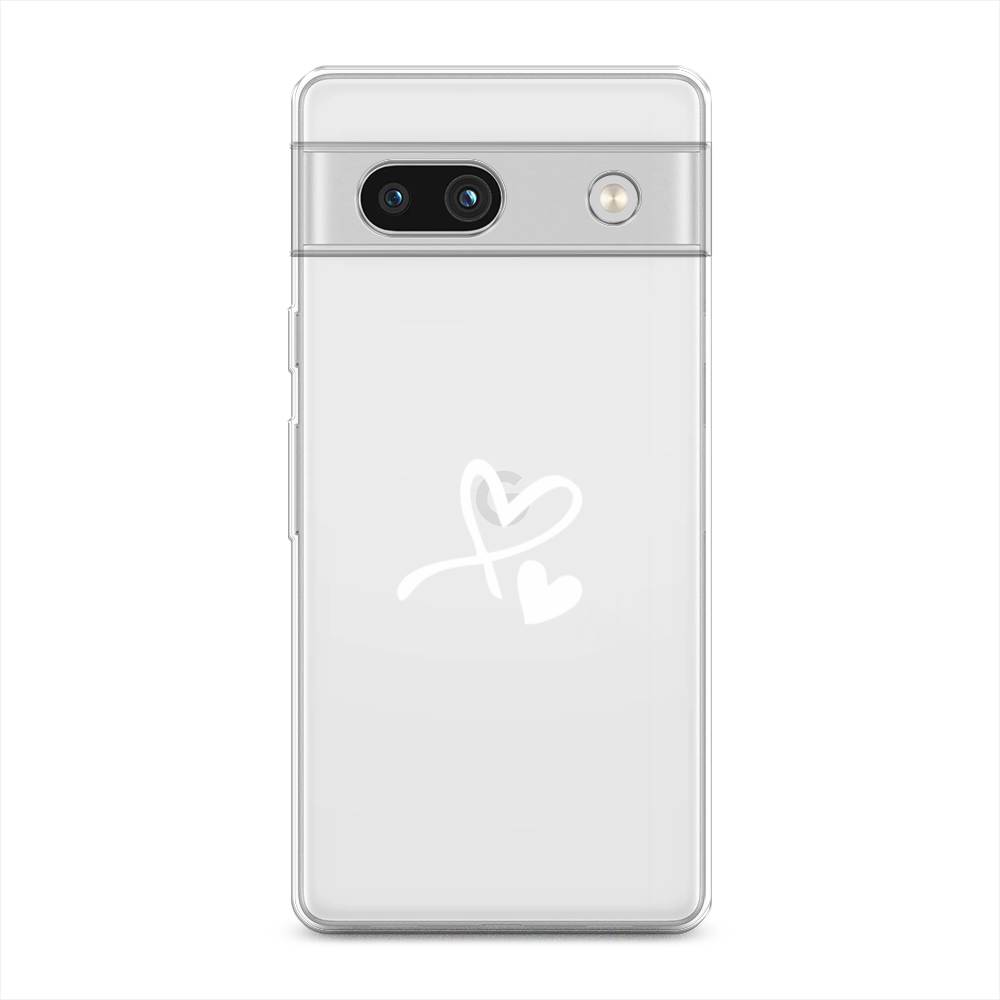 Чехол Awog на Google Pixel 7A Сердечко минимализм