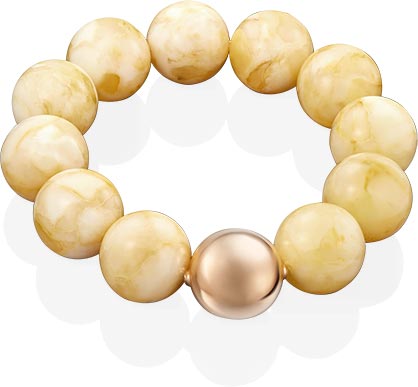 

Браслет из красного золота с янтарем р. 19,5 PLATINA jewelry 05-0554-00-271-1110-46, 05-0554-00-271-1110-46