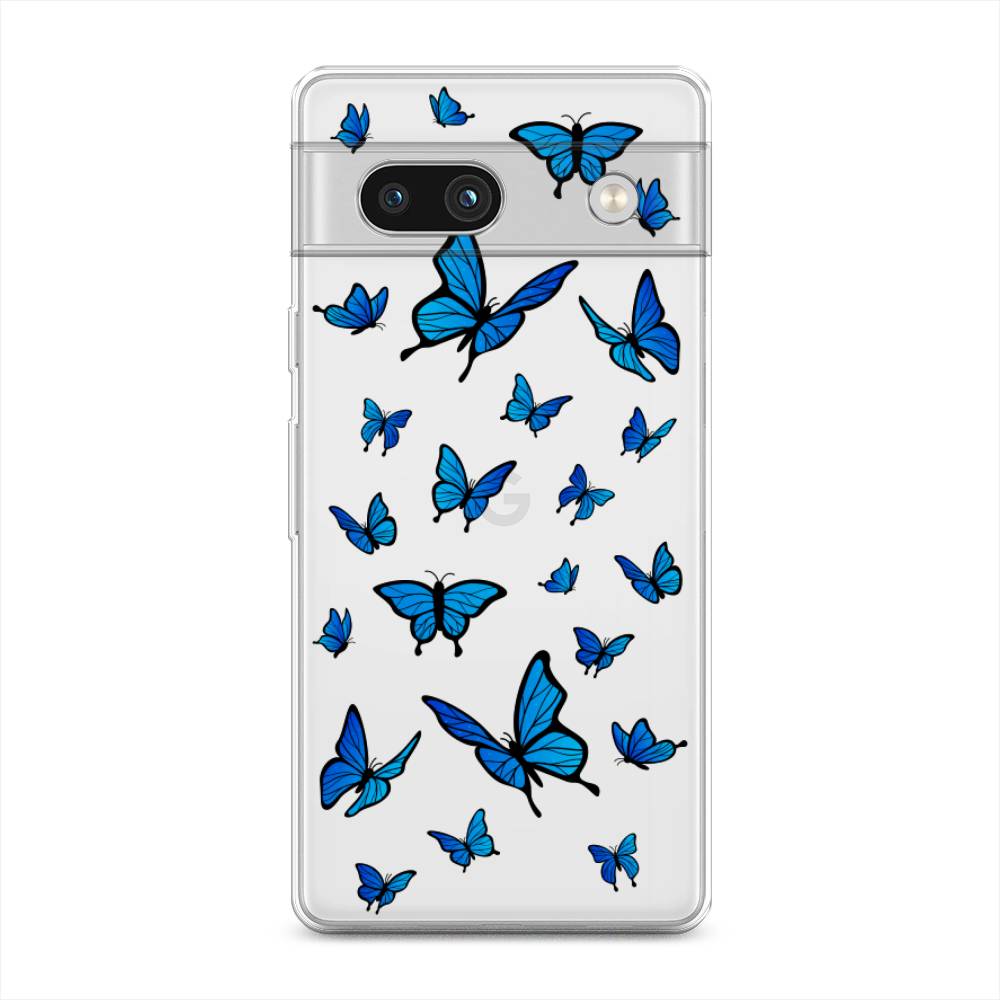 

Чехол Awog на Google Pixel 7A "Синие бабочки", Синий;белый, 271450-1