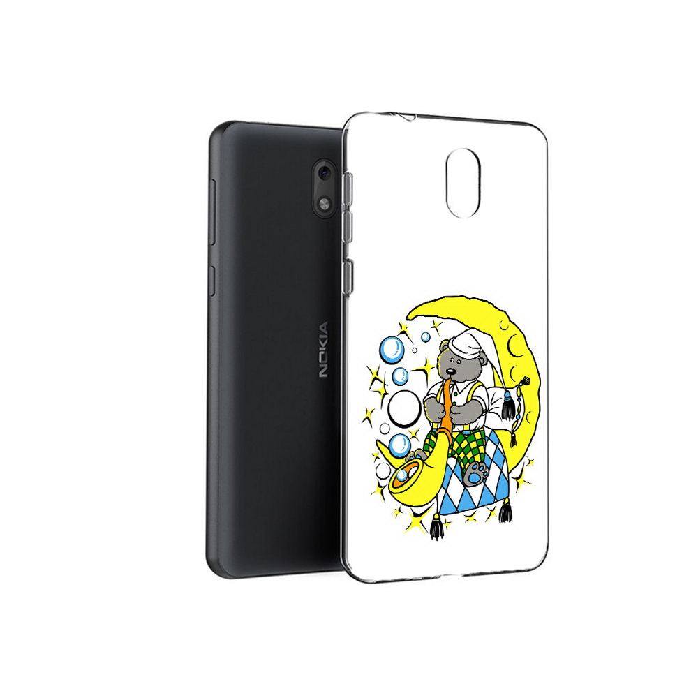 

Чехол MyPads Tocco для Nokia 2.1 Сырная луна (PT114269.92.167), Прозрачный, Tocco
