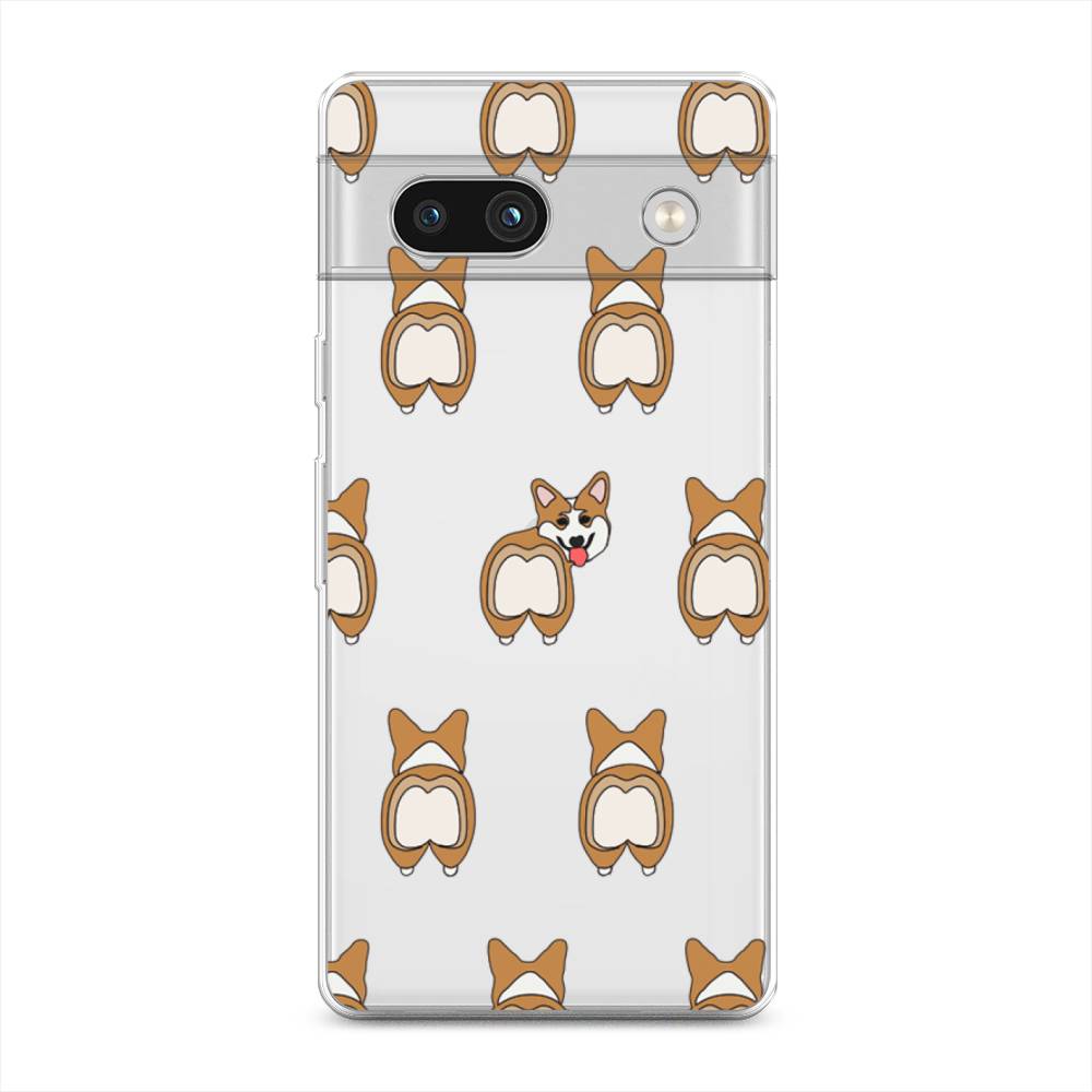 

Чехол Awog на Google Pixel 7A "Милый корги фон", Белый;бежевый;коричневый, 271450-2