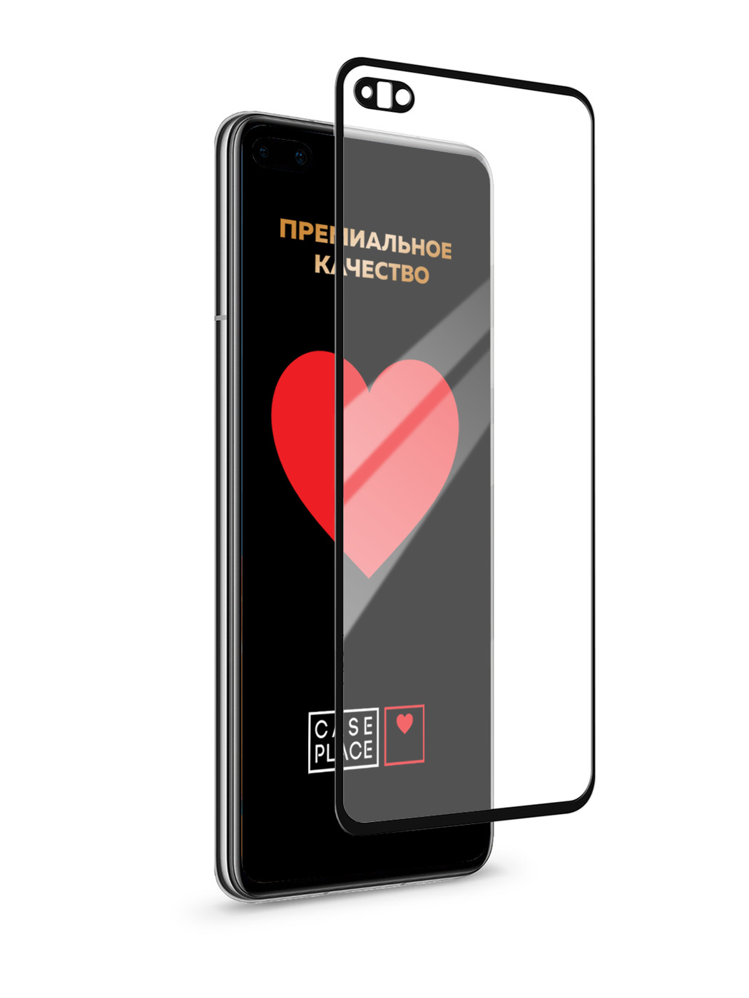 

Защитное 3D стекло на Huawei P40 черное, GLP-6108