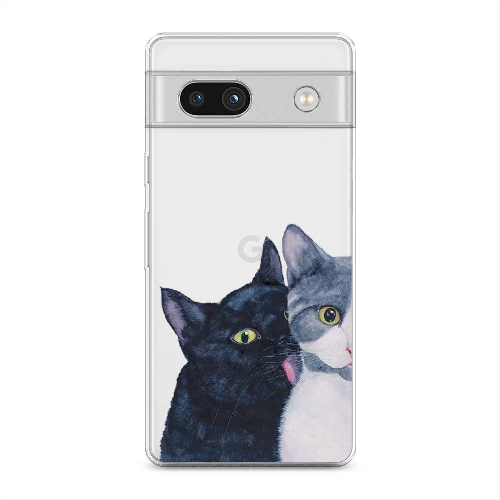 

Чехол Awog на Google Pixel 7A "Кошачья любовь", Синий, 271450-1
