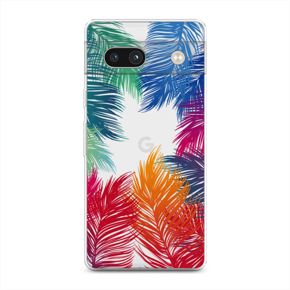 

Чехол Awog на Google Pixel 7A "Рамка из перьев", Красный, 271450-4