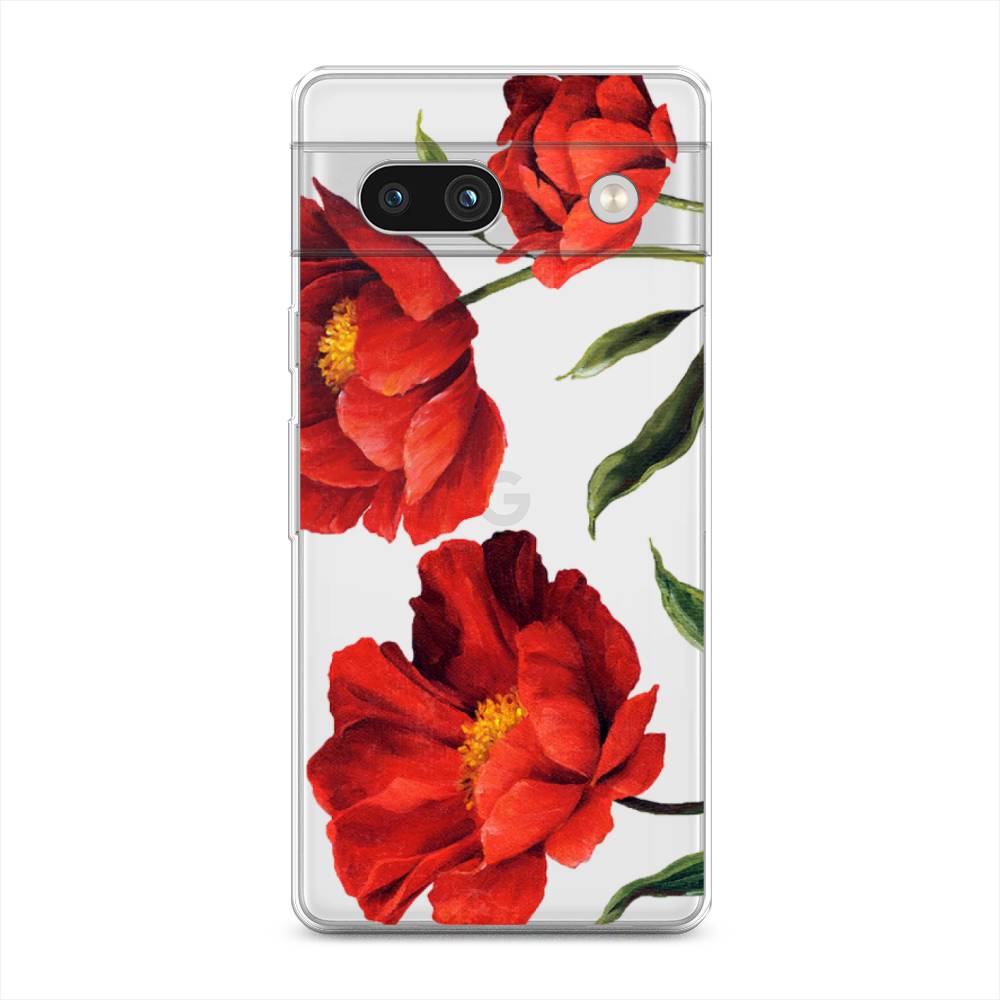 

Чехол Awog на Google Pixel 7A "Красные маки", Красный, 271450-8