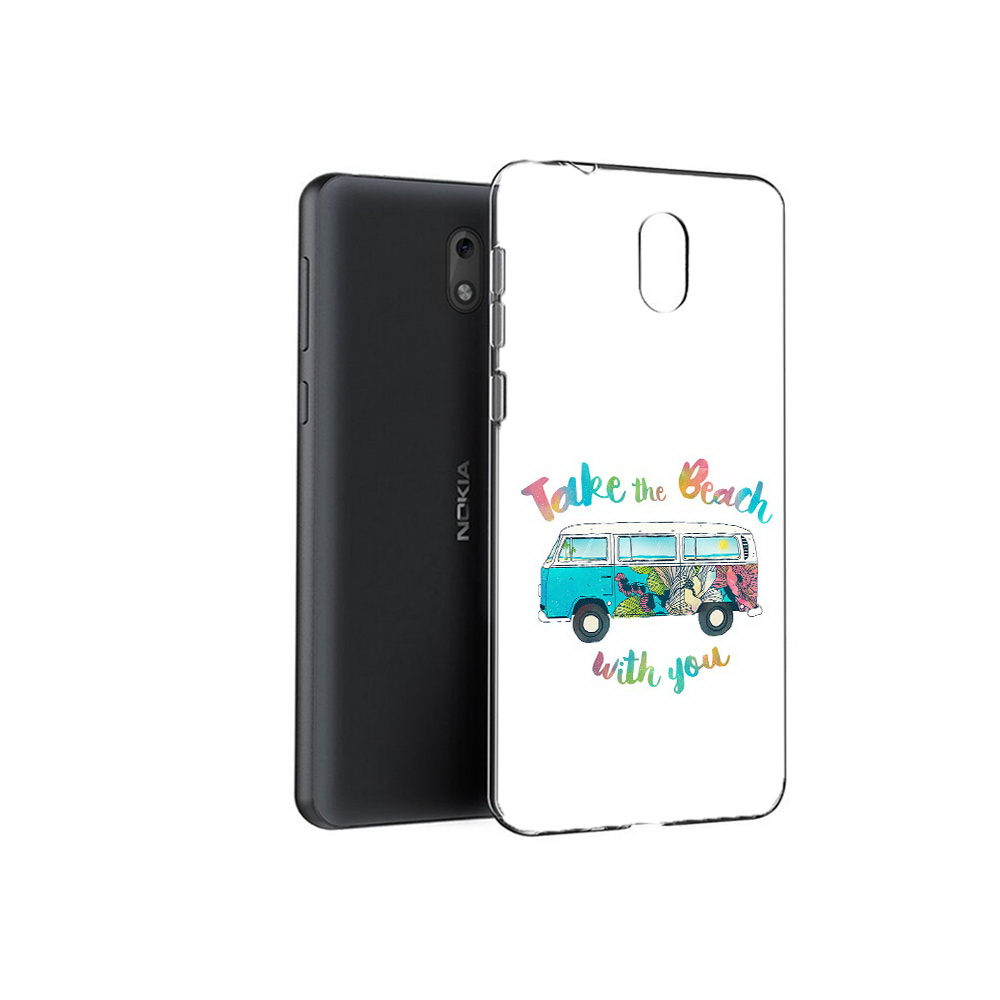 

Чехол MyPads Tocco для Nokia 2.1 Хиппи автобус (PT114269.92.190), Прозрачный, Tocco