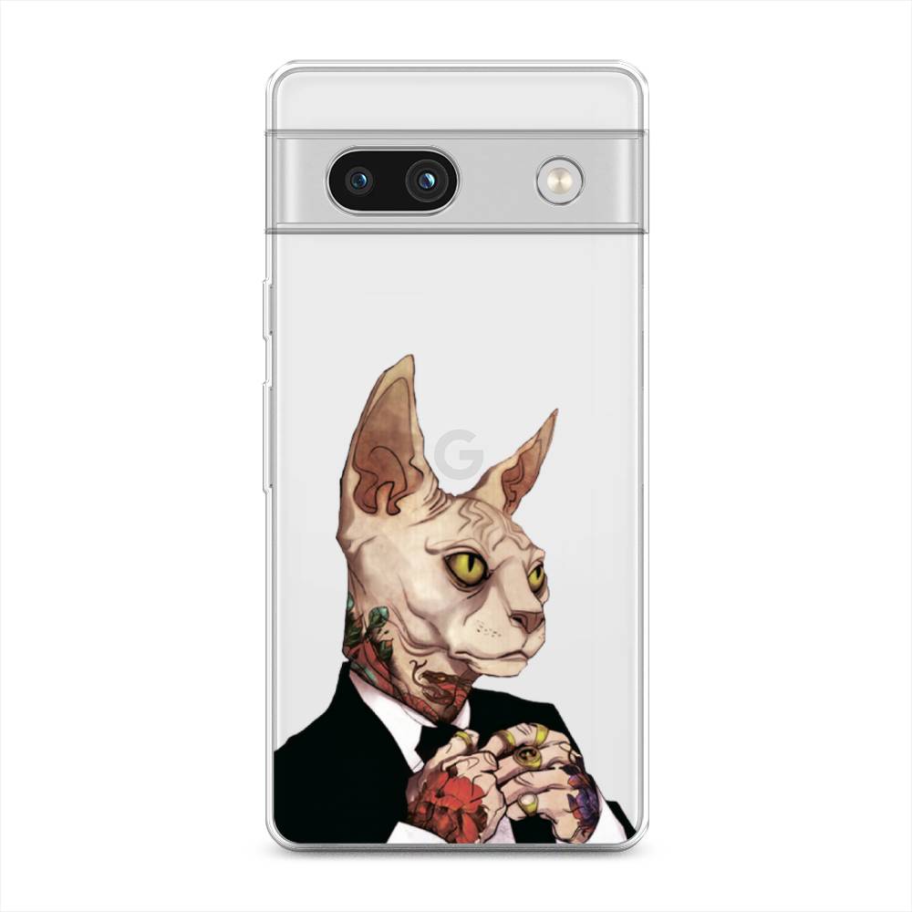 

Чехол Awog на Google Pixel 7A "Татуированный сфинкс", Бежевый;черный;красный, 271450-7