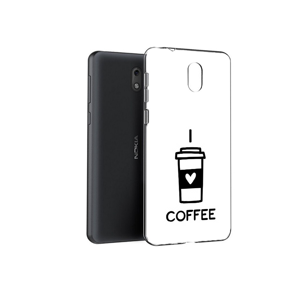 

Чехол MyPads Tocco для Nokia 2.1 Я люблю кофе (PT114269.92.206), Прозрачный, Tocco