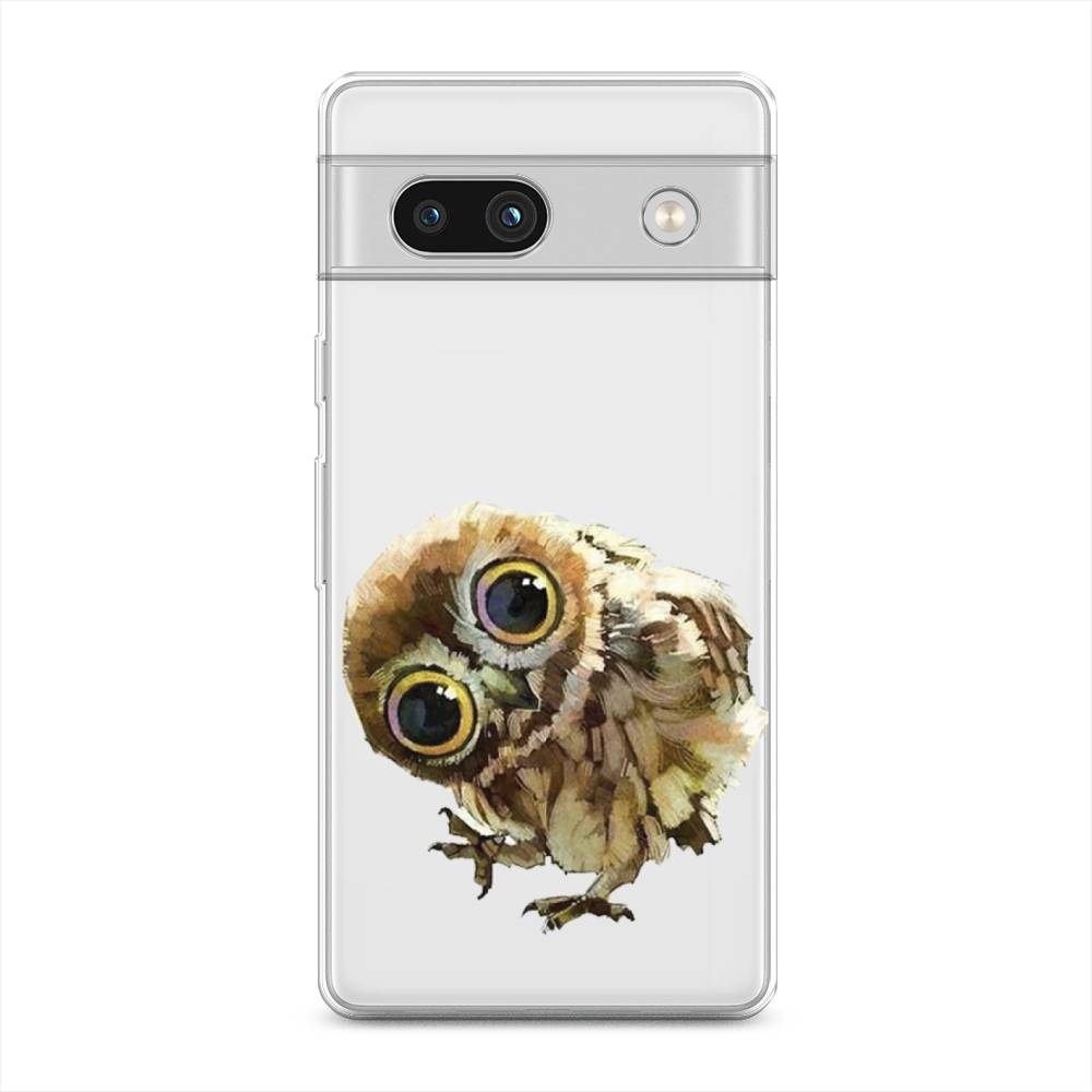 

Чехол Awog на Google Pixel 7A "Любопытный совенок", Коричневый;белый;прозрачный, 271450-1