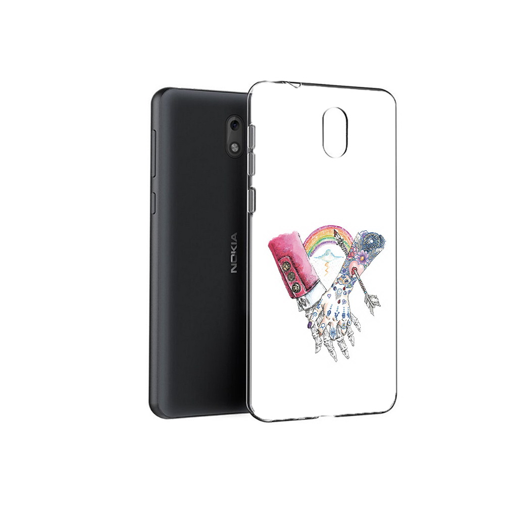 

Чехол MyPads Tocco для Nokia 2.1 абстракция руки в татуировках (PT114269.92.212), Прозрачный, Tocco