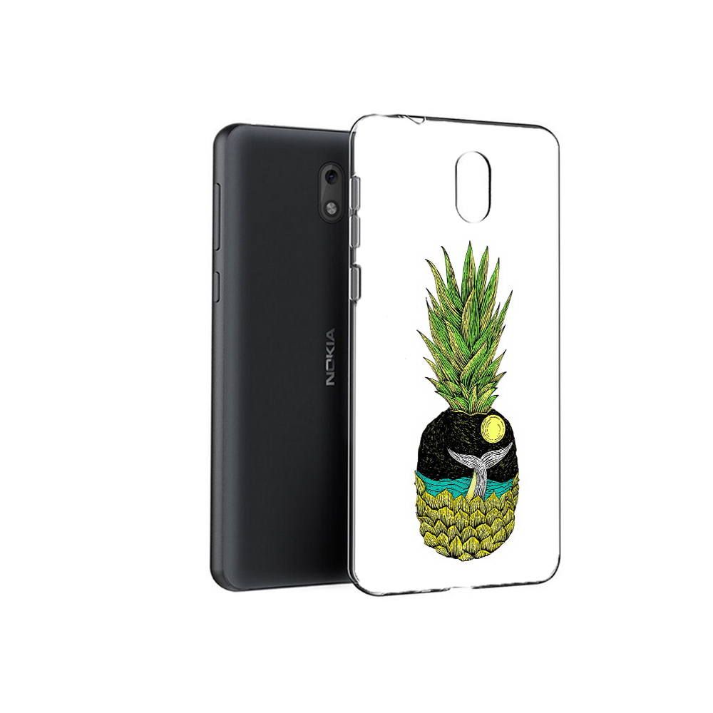 

Чехол MyPads Tocco для Nokia 2.1 ананас с китом (PT114269.92.220), Прозрачный, Tocco