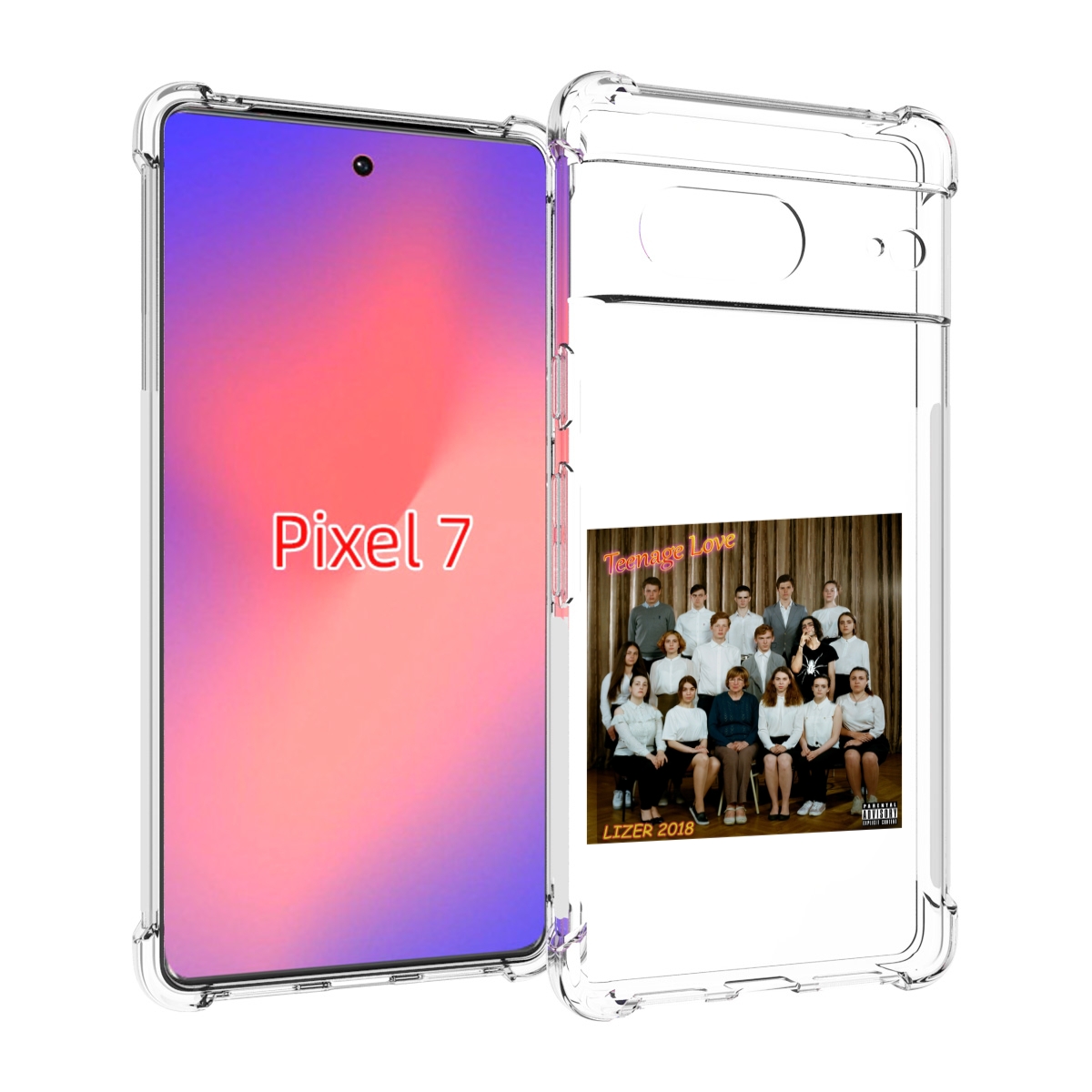 

Чехол Mypads Teenage Love Lizer Для Google Pixel 7, Прозрачный, Tocco