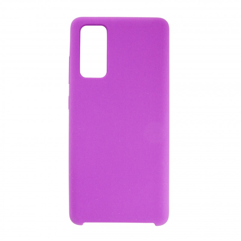 фото Чехол silicone для samsung galaxy s20 fe overlay (фиолетовый/баклажан) ёmart