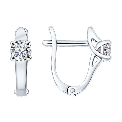 

Серьги из серебра с фианитом Яхонт Ювелирный 125919, 125919