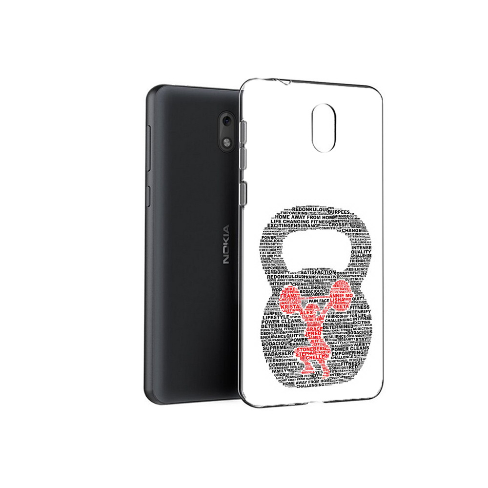 

Чехол MyPads Tocco для Nokia 2.1 бодибилдинг гиря из слов (PT114269.92.232), Прозрачный, Tocco