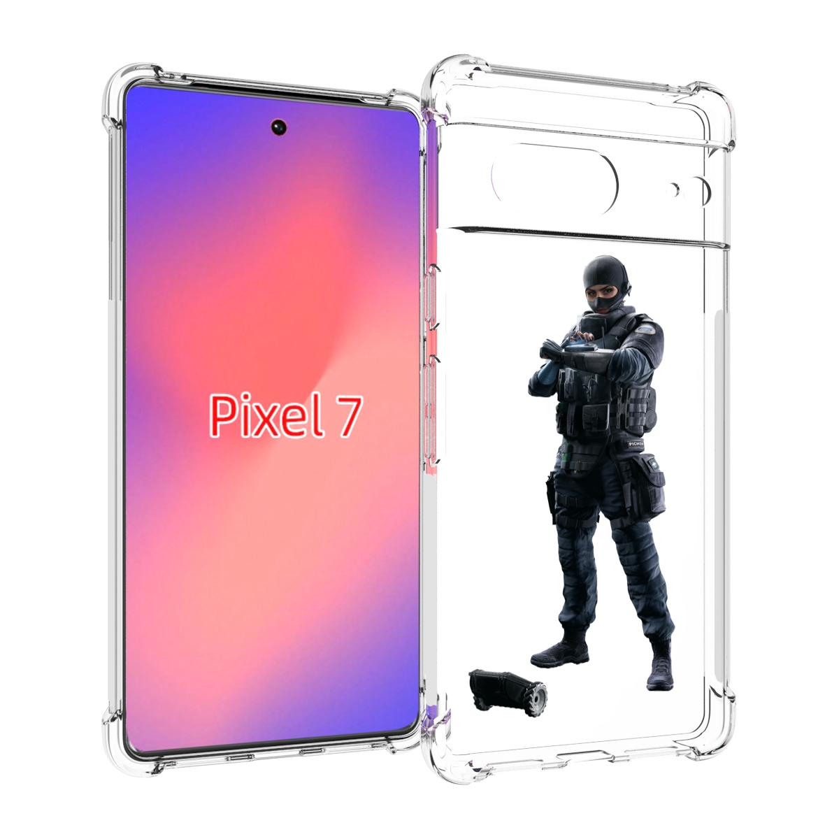 

Чехол Mypads Tom-Clancy'S-Rainbow-Six-1 Для Google Pixel 7, Прозрачный, Tocco