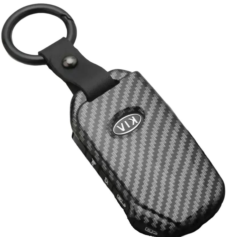 Черный чехол для автомобильного ключа KIA К5 Sorento 2020 21 22 года