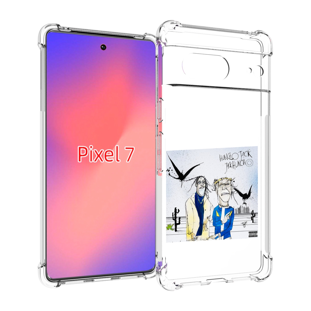 

Чехол Mypads Travis Scott & Quavo - Huncho Jack, Jack Huncho Для Google Pixel 7, Прозрачный, Tocco
