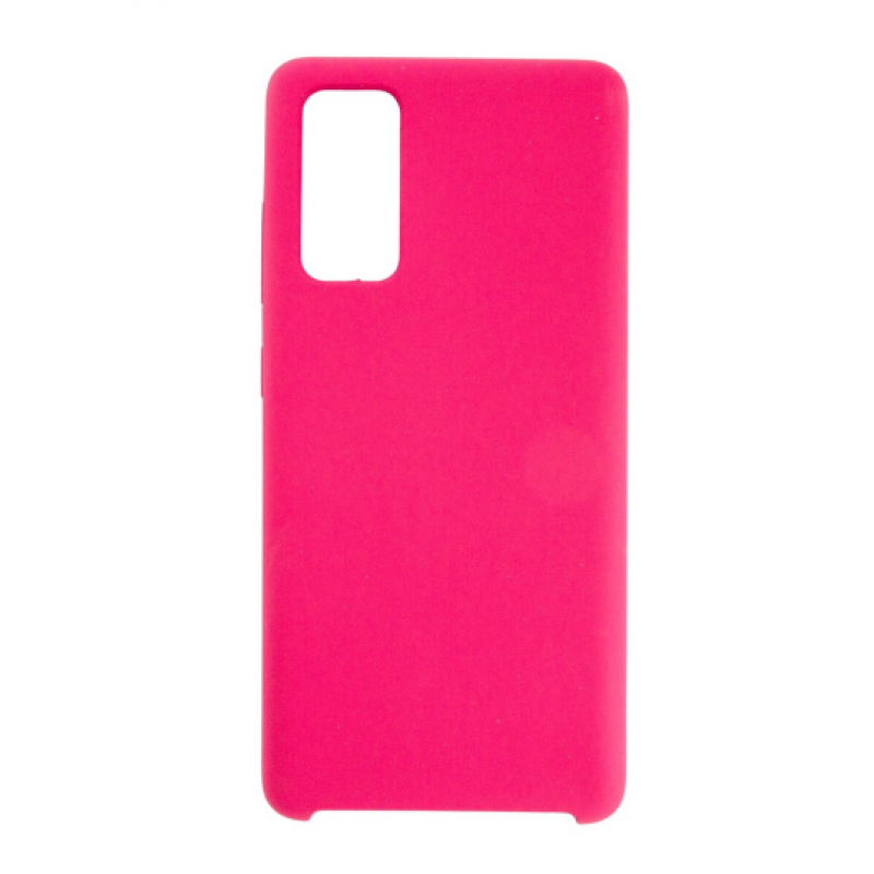 фото Чехол silicone для samsung galaxy s20 fe overlay (малиновый) ёmart