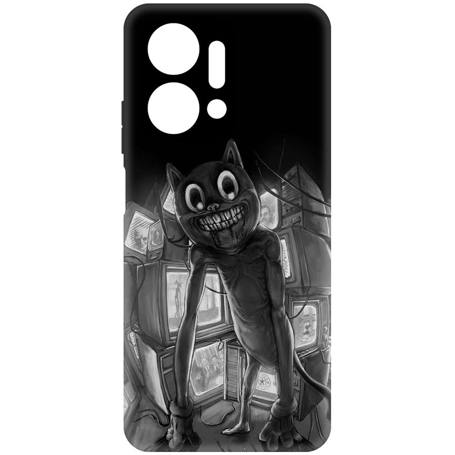 

Чехол-накладка Krutoff Хаги Ваги - Картун Кэт для Honor X7a Plus, Черный