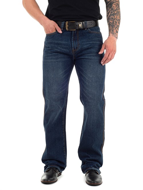 

Джинсы мужские Montana 10122 Stone Wash синие 38/32, Синий, 10122