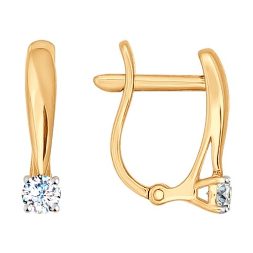 

Серьги из красного золота со swarovski Яхонт Ювелирный 127072, 127072