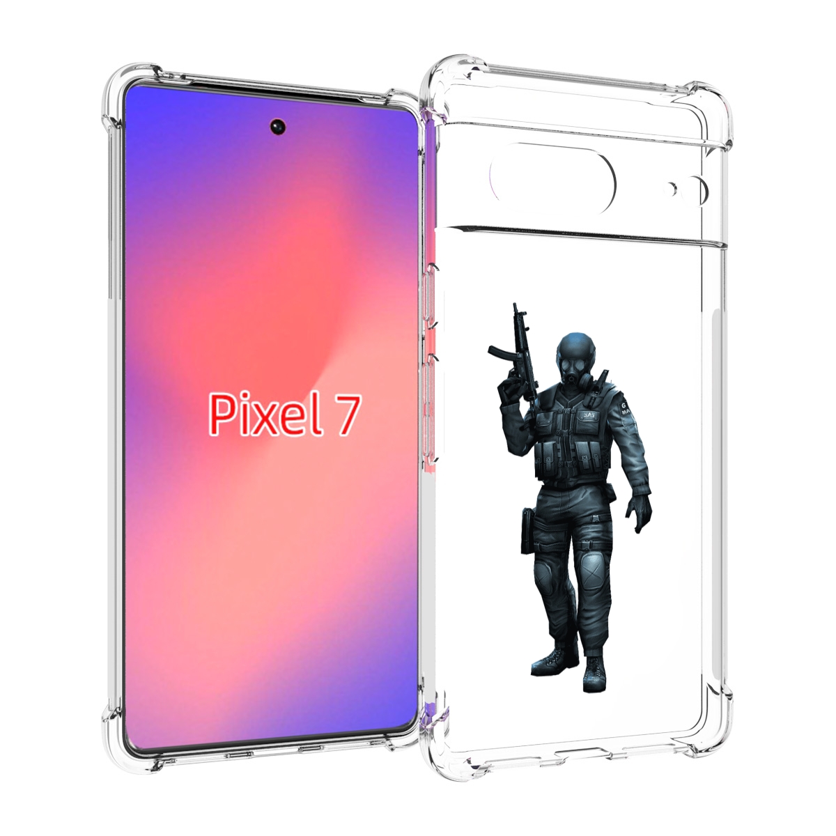 

Чехол Mypads Crossfire Для Google Pixel 7, Прозрачный, Tocco