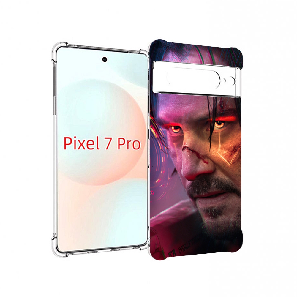 

Чехол Mypads Cyberpunk 2077 Джонни Сильверхенд Для Google Pixel 7 Pro, Прозрачный, Tocco