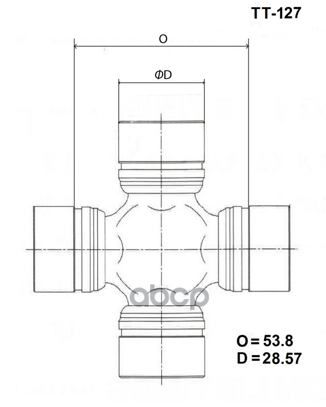 Крестовина Карданного Вала Toyo TOYO арт. TT-127